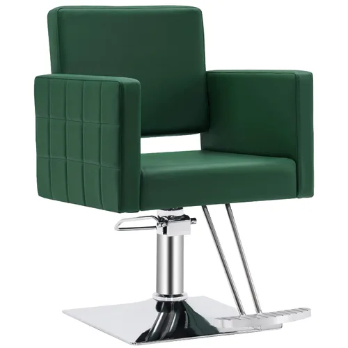 Miniatura 13 de Silla BarberPub para estilista de salón, silla de peluquería hidráulica, altura ajustable, cuero PVC, giro de 360 grados, barbería, salón en casa
