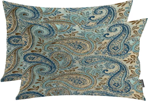 Miniatura 101 de Shrahala Funda de almohada decorativa de castillo oscuro de Halloween, casa con murciélagos de bruja, esqueleto, funda de almohada cuadrada mezclada