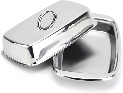 Miniatura 6 de Cuisinox Mantequillera de acero inoxidable con tapa, 4 "x 7.5