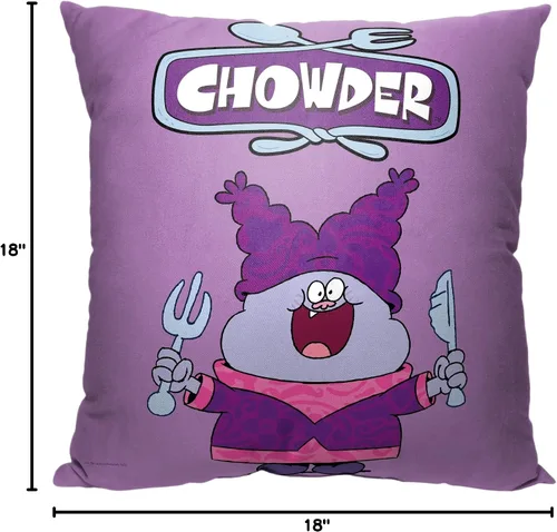 Miniatura 3 de Northwest Cartoon Network's Chowder Pillow, 18 x 18 pulgadas, sopa