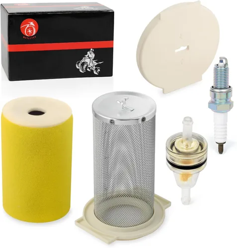 Kit de filtro de aire y tapa de extremo de guía con bujía para Yamaha Big Bear 350 Moto-4 250 350 YFM350 Timberwolf 250 YFB250 1987-2000 Kodiak 400