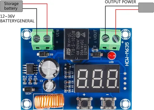 Miniatura 3 de 3PCS 12V-36V DC Módulo de protección de voltaje XH-M609 Digital módulo de protección de bajo voltaje