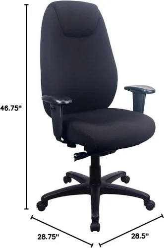 Miniatura 2 de Tempur-Pedic 6400 - Silla de tela para computadora y escritorio, color negro