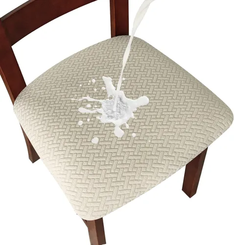Miniatura 29 de Genina Fundas de asiento impermeables para sillas de comedor, fundas de asiento de silla de comedor, fundas de asiento de cocina, fundas de asiento