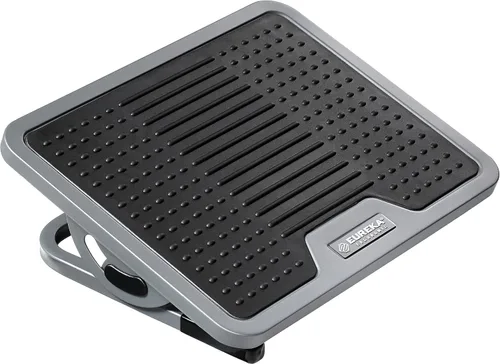 EUREKA ERGONOMIC Reposapiés ajustable con inclinación, reposapiés para debajo del escritorio en el trabajo con superficie de masaje, reposapiés de