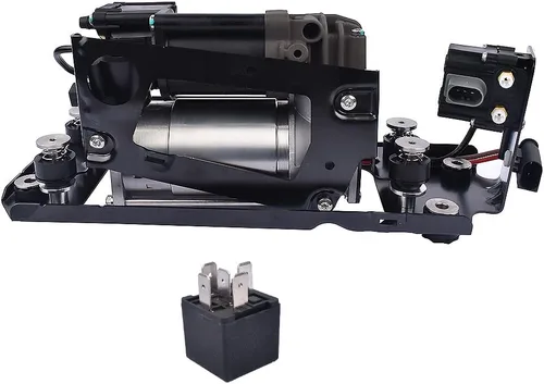 Miniatura 6 de Bomba de compresor de suspensión neumática con soporte de bloque de válvula + relé de repuesto para BMW 5 7 GT F01 F02 740i 740Li 750i 750Li 760Li
