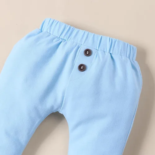 Miniatura 6 de VINUOKER Conjunto de ropa de caballero para bebé, traje de Navidad, traje de Navidad, mono de bebé, 3 piezas, conjunto de algodón