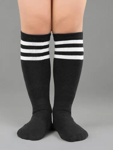 Miniatura 27 de Century Star Calcetines de fútbol de algodón para niños y jóvenes, calcetines de tubo suave, hasta la rodilla, calcetines deportivos largos