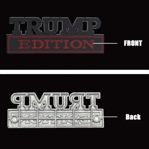 Miniatura 3 de Universal Trump Edition - Adhesivo de repuesto para automóvil, camión, SUV, compatible con Ford F150, Jeep, Dodger, Chevrolet, insignia para portón