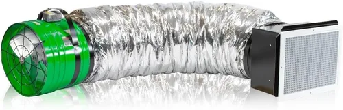 QuietCool QC ES-2250 - Ventilador ahorrador de energía avanzado para toda la casa - Hasta 2465 CFM - Tan solo 80 vatios - Dos velocidades - Cubre