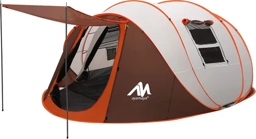 Miniatura 9 de 6 Person Easy Pop Up Tents for Camping - AYAMAYA Double Layer Waterproof Instant Tent with Vestibule & Porch, Large Size Family Tent Automatic Setup