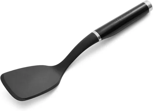 Miniatura 4 de KitchenAid Espátula ranurada y cuchara para untar, 13.66 pulgadas, color negro