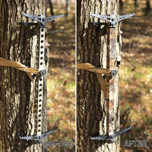 Miniatura 7 de Stealth Strips Cinta silenciadora de camuflaje Tela silenciadora autoadhesiva Ideal para silenciar todo tu equipo de caza de metal y accesorios