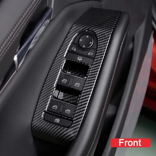 Miniatura 5 de AOKIO Compatible con Mazda 3 2020 2021 2022 2023 2024 2025 Accesorios Panel de Interruptor de Ventana de Puerta Cubierta Moldura de Botón de Control