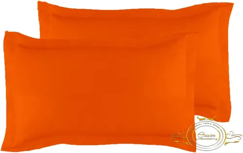 Miniatura 51 de Crown Collection Juego de 2 fundas de almohada estándar de 20 x 26 pulgadas, hipoalergénicas de 600 hilos, 100% algodón egipcio, fundas de almohada