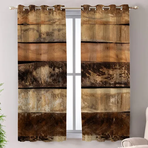 Miniatura 135 de Shrahala Floral Abstract Design Blackout Curtain Tiers, Minimalist Flower Illustration Kitchen Valance Light Blocking Tier Drapes with Rod Pocket, 2
