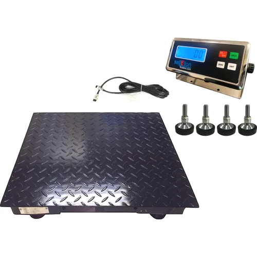 Miniatura 8 de SellEton SL-4x4-10k-NN - Báscula de suelo de 10,000 libras x 1 libra, 48 x 48 pulgadas, precisa, con indicador digital de metal inteligente
