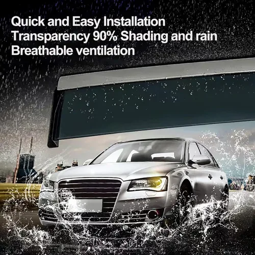 Miniatura 2 de Protectores de lluvia con cinta adhesiva para ventana, viseras para deflector de viento para Honda Civic 2016-2021, 4 piezas - 94682
