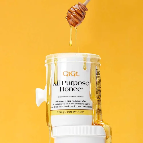 Miniatura 5 de GiGi Cera de uso múltiple Honee para microondas, cera suave y gentil para cara, brazos, piernas y cuerpo, kit fácil de depilación en casa para piel
