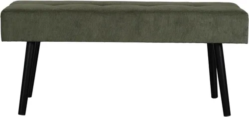 Miniatura 6 de Comfy to go Banco de entrada, banco verde para dormitorio, moderno extremo otomano de cama, bancos acolchados de pana para sala de estar, vestíbulo