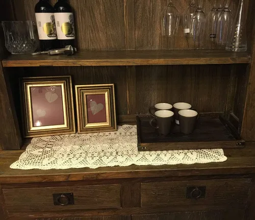 Miniatura 5 de Pasillos de mesa de algodón de ganchillo hechos a mano, color beige, pañuelos rectangulares, 16 x 35 pulgadas.