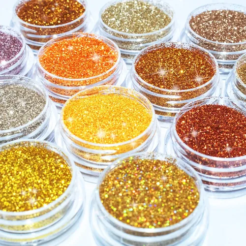Miniatura 7 de Body Glitter Wenida 9 colores 6.70 oz holográfico iridiscente cosmético festival maquillaje polvo grueso para uñas, cabello, ojos y cara