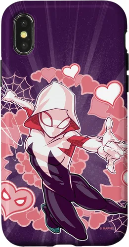 Miniatura 5 de Marvel Spider-Man Into The Spider-Verse Gwen Stacy Hearts - Carcasa para iPhone 17