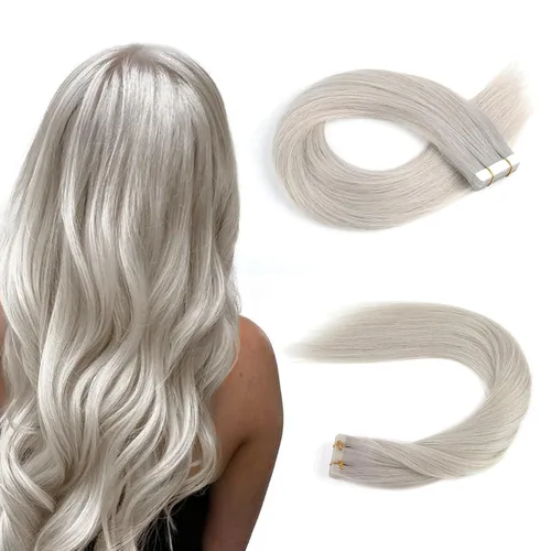 Miniatura 11 de Sassina Extensiones de Cabello Humano con Cinta Negro Azabache 12 Pulgadas 30g/paquete 20pcs Liso Sin Costuras Trama de Piel Extensiones de Cabello