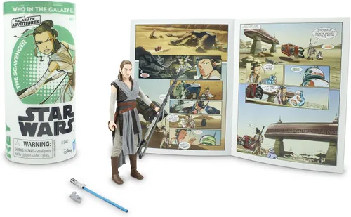 Miniatura 6 de STAR WARS Galaxy of Adventures Rey - Figura de juguete a escala de 3.75 pulgadas y mini cómic