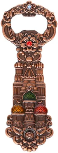 ARFUKA Abridor de botellas de cerveza, abrebotellas de cerveza, retro, con forma de castillo, soda, bebida, cerveza, abrebotellas, mujeres, hombres,