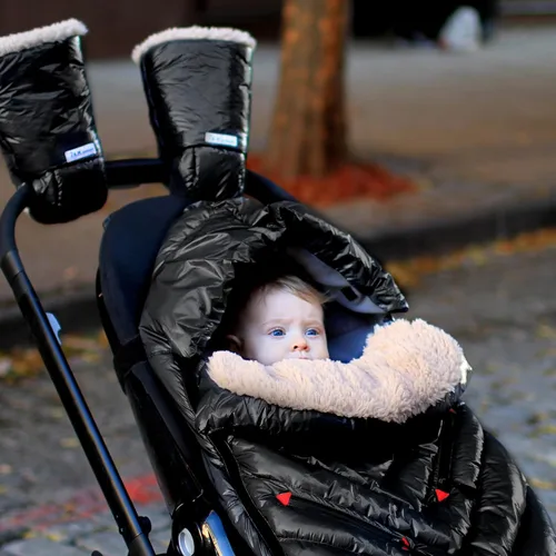 Miniatura 2 de 7AM Enfant - Saco para cochecito y asiento de automóvil, funda polar de iglú para asiento de coche y cochecito, resistente a la intemperie