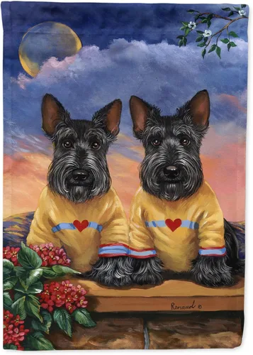 Miniatura 29 de Caroline's Treasures PPP3097CHF - Pijama de Navidad con diseño de bulldog francés para colgar en la pared, poliéster, tamaño de casa, multicolor