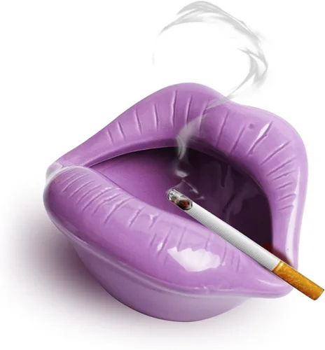 Miniatura 10 de Queenbox Ceniceros de cigarrillos de cerámica creativos con estilo de labios decoraciones caseras de moda