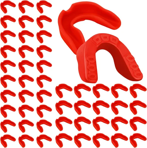 Miniatura 9 de Frienda - 50 protectores bucales de fútbol a granel juvenil, boquilla deportiva atlética para chicle para hockey, karate, baloncesto, boxeo