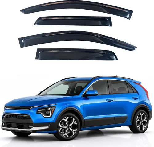 Miniatura 187 de Visor para ventana IG para Hyundai Venue 2020-2023, protector contra la lluvia, adhesivo extra duradero, deflector de viento para lado