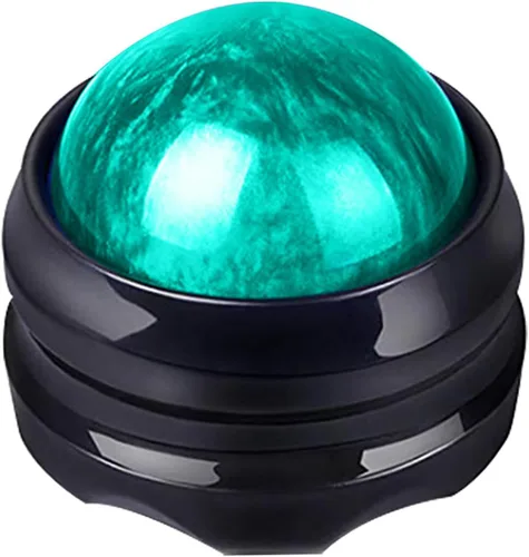 WOVTE Bola de masaje, bolas de lacrosse, herramienta de auto masaje para dolores musculares, hombros, cuello, espalda, pies, cuerpo, tejido Verde