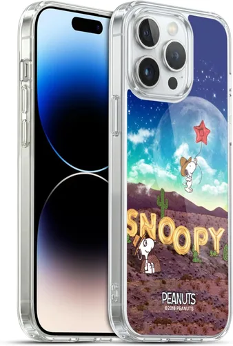 Miniatura 47 de Head Case Designs Funda de gel con licencia oficial de Peanuts Nebula Cactus Needles Snoopy Space Cowboy [protección de grado militar] compatible