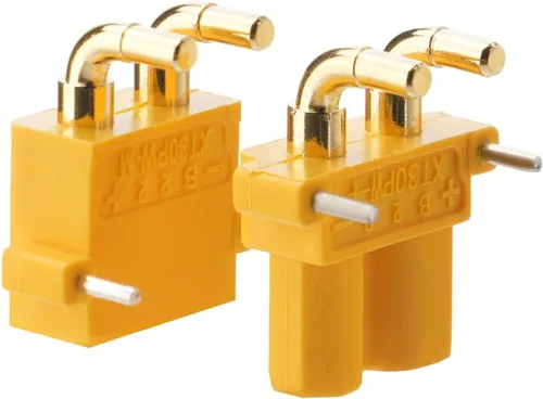 Miniatura 6 de ELFCULB 10 pares de conectores Amass XT30PW, XT30 macho hembra bala para mini-UAV robot Lipo batería (amarillo)