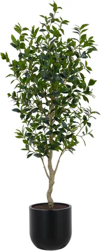 Miniatura 17 de CG Hunter Árbol de filodendro sintético, soporte de árbol artificial de alta calidad para interiores, 3 pies de alto, hojas realistas y tronco