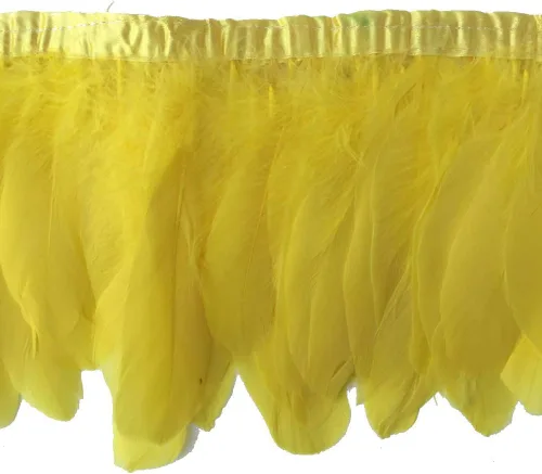Sowder Flecos de plumas de ganso de pato 2 yardas (dorado)
