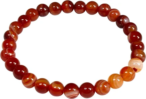 Miniatura 610 de Gem Avenue Handmade Round Bead Stretch Bracelet Unisex Natural Stone Beaded Jewelry for Men & Women, Elastic Wristband for Daily Wear