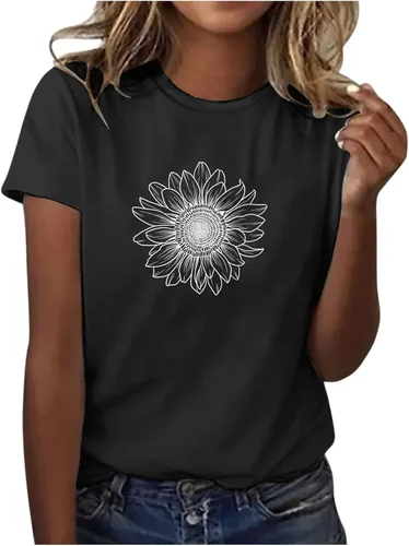 Miniatura 18 de Camiseta con estampado de animales para mujer, camiseta de libélula divertida, linda camiseta de manga corta, blusa de primavera 2023, camisas