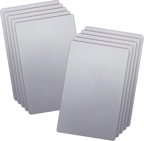 Miniatura 45 de LIDER Placa de Pared de Metal Doble Lisa, Resistente a la Temperatura e Impacto, Acero Inoxidable 304, Cubierta sin Tornillos, Actualización