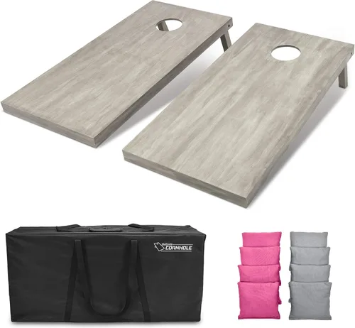 Miniatura 75 de GoSports Juego de tablas de cornhole de madera de tamaño reglamentario de 4 x 2 pies, incluye funda de transporte y bolsas de frijoles