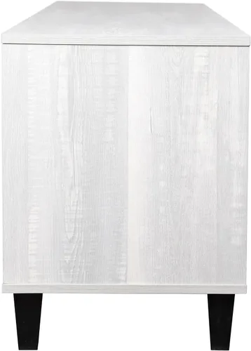 Miniatura 7 de Flash Furniture Nelson Mid Century - Soporte de TV moderno para televisores de hasta 60 pulgadas, acabado gris, 70 pulgadas de ancho, estantes