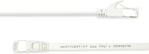 Miniatura 2 de Amazon Basics Cable de conexión Ethernet RJ45 Cat 7, plano, 600 MHz, sin enganches, incluye 15 clavos, 30 pies, color blanco