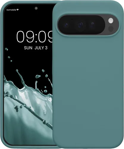 Miniatura 773 de kwmobile Funda Compatible con Google Pixel 6 Pro - Funda de teléfono de silicona TPU con acabado suave - Azul Arrecife
