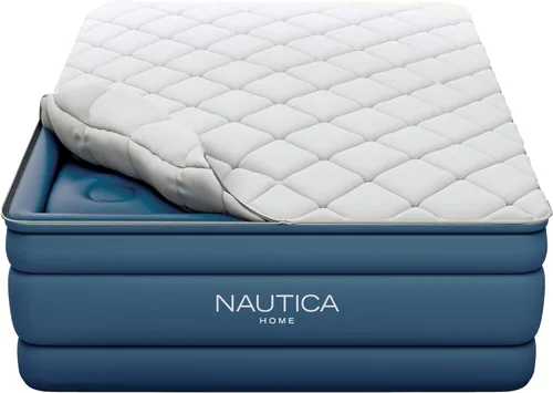 Miniatura 8 de Colchón de Aire Nautica Home Express Sleep Cama Hinchable para Huéspedes, Viaje y Camping: Sistema de Soporte y Comodidad con Vinilo Resistente a