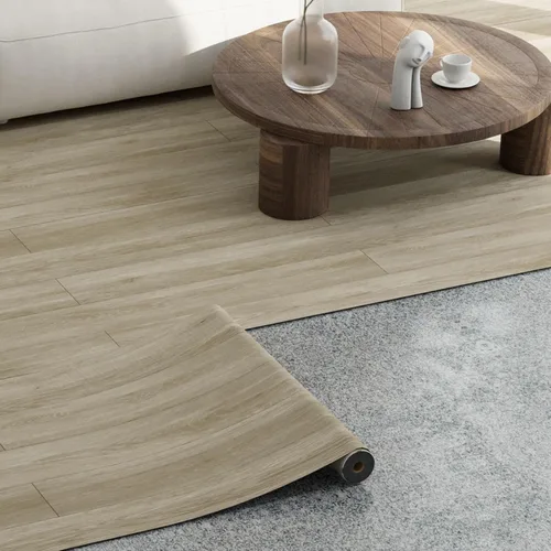 Miniatura 10 de Oxdigi Piso de vinilo para despegar y pegar, rollo de 24 x 118 pulgadas / 19 pies cuadrados, baldosas adhesivas de vinilo con aspecto de madera