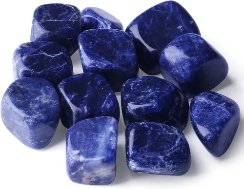 Miniatura 23 de QINJIEJIE Cristales de amatista (más de 1000 quilates), piedras pulidas a granel, cristal grande, decoración curativa de Reiki, 0.6-1 pulgada, 7.05